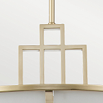 Подвесной светильник цвета латунь с белым матовым плафоном с геометрическим рисунком Feiss варинант исполнения - 4 | Loft Concept в Новосибирске