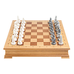 Шахматы Северные народы в ларце из натурального бука Decorative Thematic Chess варинант исполнения - 2 | Loft Concept в Новосибирске