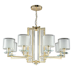 Люстра с 8-ю цилиндрическими плафонами из стекла Laurent варинант исполнения - 5 | Loft Concept в Новосибирске