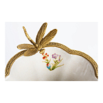 Ваза из фарфора с бронзовой стрекозой  Paradise Dragonfly варинант исполнения - 4 | Loft Concept в Новосибирске