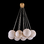 Люстра подвесная круглая с сферическими плафонами из натурального камня Glowing Spheres варинант исполнения - 12 | Loft Concept в Новосибирске