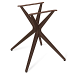 Стол обеденный с коричневой прямоугольной столешницей из керамики на четырех пластиковых ножках Brown Ceramics варинант исполнения - 4 | Loft Concept в Новосибирске