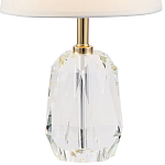 Настольная лампа с абажуром и основанием из хрусталя Manlio Crystal Lampshade Table Lamp варинант исполнения - 2 | Loft Concept в Новосибирске