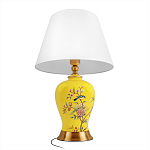 Настольная лампа желтая с изображением птиц Slip Away варинант исполнения - 3 | Loft Concept в Новосибирске