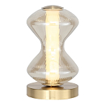 Настольная лампа светодиодная с волнообразным стеклянным плафоном Amphora of Light варинант исполнения - 1 | Loft Concept в Новосибирске