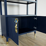 Стеллаж со стеклянными полками Elsa Dreams Blue варинант исполнения - 5 | Loft Concept в Новосибирске