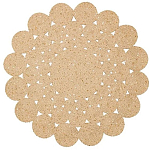 Ковер круглый с джутовой основой Round tourniquet варинант исполнения - 1 | Loft Concept в Новосибирске