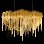 Люстра подвесная с металлическими цепочками и изогнутыми металлическими дугами 72 см Atlantis Chain варинант исполнения - 17 | Loft Concept в Новосибирске