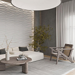 Гипсовая 3D панель с принтографией PM-01 варинант исполнения - 2 | Loft Concept в Новосибирске