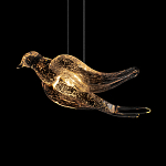 Подвесной светильник с прозрачной стеклянной птичкой Serip Voa варинант исполнения - 7 | Loft Concept в Новосибирске