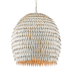 Подвесной светильник белый металлический в форме купола White Natural Lines варинант исполнения - 1 | Loft Concept в Новосибирске