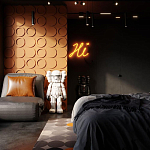 Гипсовая 3D панель с принтографией PM-105 варинант исполнения - 1 | Loft Concept в Новосибирске