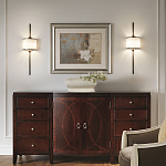 Бра вертикальное с белым полукруглым плафоном и длинным стержнем L Kichler варинант исполнения - 2 | Loft Concept в Новосибирске