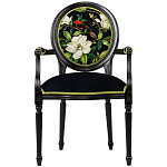 Стул с подлокотниками из бука с изображением птиц и цветов Blooming Birds варинант исполнения - 1 | Loft Concept в Новосибирске