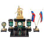 Настольный письменный набор из малахита и долерита Leader Organizer варинант исполнения - 1 | Loft Concept в Новосибирске