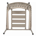 Стул серо-бежевый с декоративным плетением на спинке и подлокотниках Chair Weave варинант исполнения - 7 | Loft Concept в Новосибирске