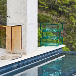 Стол журнальный в форме кубов Acrylic Furniture Lumina Mint Breeze варинант исполнения - 7 | Loft Concept в Новосибирске