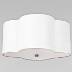 Потолочный светильник с белым волнистым плафоном из ткани Vitorino варинант исполнения - 1 | Loft Concept в Новосибирске