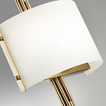 Бра с изогнутым плафоном на бронзовом основании с вертикальным декором из металлических трубок Sohne варинант исполнения - 8 | Loft Concept в Новосибирске