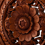 Панно из дерева круглое Flower Panel With Trees варинант исполнения - 2 | Loft Concept в Новосибирске