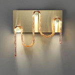 Бра волнистой формы из фактурного стекла Big Wave варинант исполнения - 7 | Loft Concept в Новосибирске