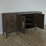 Большой Комод-буфет Elsa Dreams Walnut с ящиками варинант исполнения - 5 | Loft Concept в Новосибирске