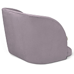 Барный стул со спинкой на 4-х деревянных ножках Сиреневый Велюр Ava Charm варинант исполнения - 3 | Loft Concept в Новосибирске