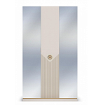 Шкаф трёхдверный с 2-мя зеркальными дверками Satin Furniture варинант исполнения - 3 | Loft Concept в Новосибирске