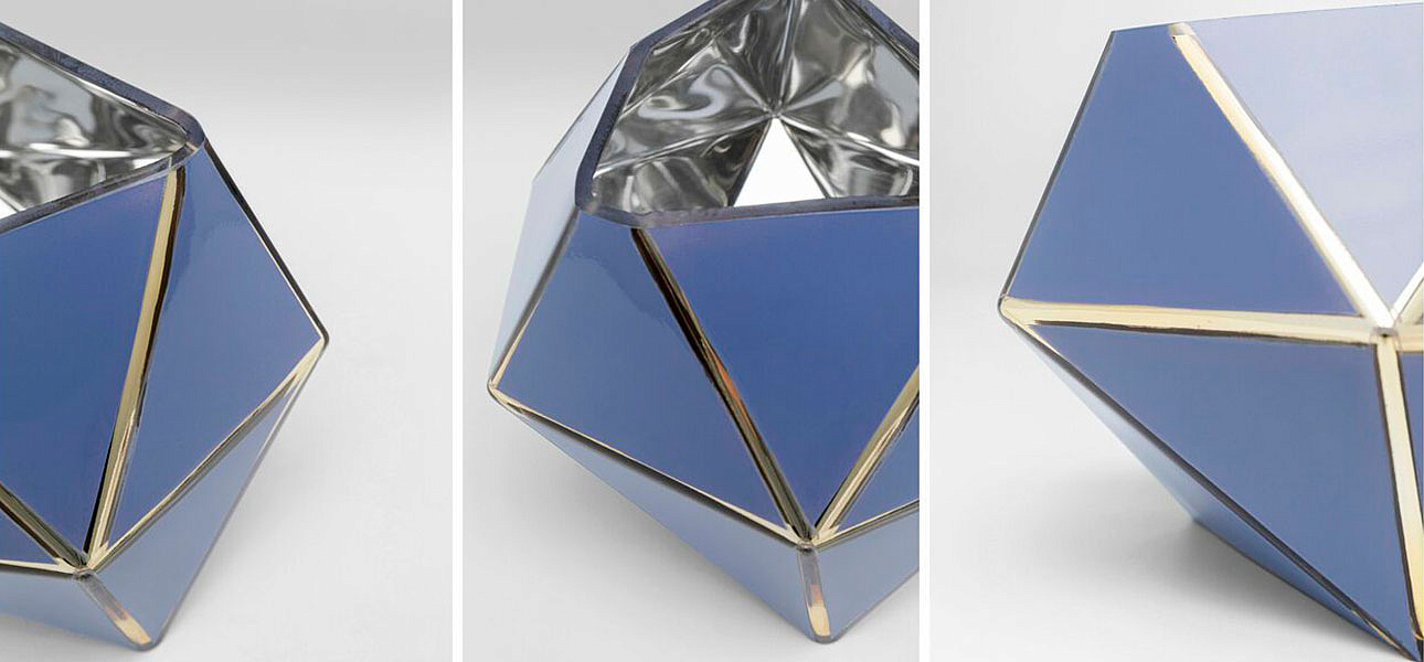 Ваза голубая Geometric projection Ваза голубая Geometric projection - Loft-Concept в Новосибирске
