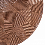 Кофейный столик с рельефной столешницей из металла Aplika Bronze варинант исполнения - 2 | Loft Concept в Новосибирске