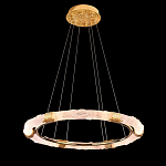 Люстра в форме кольца с золотым декором Warm Heavenly Light варинант исполнения - 5 | Loft Concept в Новосибирске