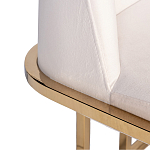 Стул обеденный велюровый кремовый с золотым каркасом Nobility варинант исполнения - 1 | Loft Concept в Новосибирске