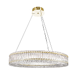 Люстра подвесная круглая из прозрачного хрусталя с золотым корпусом Selfsufficient варинант исполнения - 7 | Loft Concept в Новосибирске