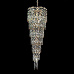 Люстра многоярусная каскадная с хрустальными подвесками Roul Crystal Light варинант исполнения - 4 | Loft Concept в Новосибирске