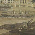 Обои ручная роспись Monuments of Paris Eau Forte on antique scenic Xuan paper варинант исполнения - 1 | Loft Concept в Новосибирске