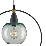 Подвесной светильник с прозрачным плафоном в тонком металлическом кругу Hanging Cascade Balls варинант исполнения - 1 | Loft Concept в Новосибирске