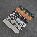 Бра с каменным основанием и 3-мя плафоном из стекла Shaw Marble Lighting варинант исполнения - 1 | Loft Concept в Новосибирске