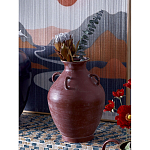 Ваза бордовая с 4-мя фактурными ручками Vase Burgundy Glaze варинант исполнения - 3 | Loft Concept в Новосибирске