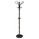 Вешалка напольная деревянная с черными металлическими крючками Noble Branches варинант исполнения - 1 | Loft Concept в Новосибирске