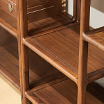 Стеллаж деревянный с полками для хранения Moon Walnut Furniture варинант исполнения - 3 | Loft Concept в Новосибирске