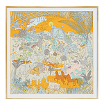 Картина Hermes Le Carnaval des Animaux Orange варинант исполнения - 1 | Loft Concept в Новосибирске