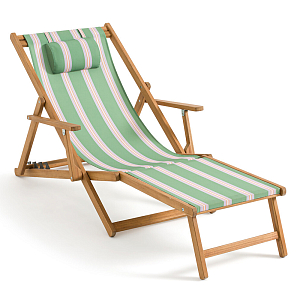 Шезлонг из акации и ткани Venezuela