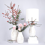 Декоративная ваза белая Мountain waterfall варинант исполнения - 3 | Loft Concept в Новосибирске