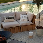 Уличное кресло из массива акации Trivett Wooden Chair варинант исполнения - 9 | Loft Concept в Новосибирске