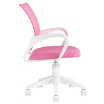 Офисное кресло с основанием из белого пластика Desk chairs Pink варинант исполнения - 3 | Loft Concept в Новосибирске