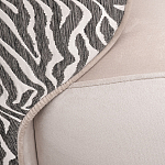 Кресло без подлокотников бежевое с принтом Macrocosm варинант исполнения - 2 | Loft Concept в Новосибирске