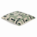 Подушка декоративная зеленого цвета с геометрическим рисунком Divine Abstractions варинант исполнения - 1 | Loft Concept в Новосибирске