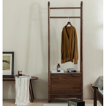 Вешалка деревянная с 2- мя ящиками Moon Walnut Furniture варинант исполнения - 1 | Loft Concept в Новосибирске