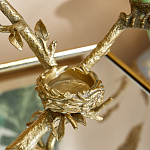 Подсвечник с двумя попугаями из фарфора на бронзовой ветке Eden Garden варинант исполнения - 4 | Loft Concept в Новосибирске