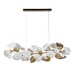 Люстра с белыми и золотистыми цветами G9 Dahlia Flowers Lamp варинант исполнения - 3 | Loft Concept в Новосибирске